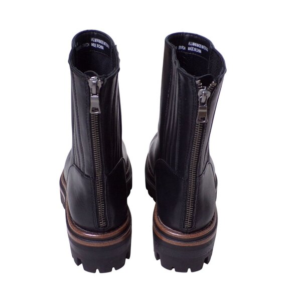 🆕KORKS Vivi Lug Sole Back Zip Boot 8 Black - Picture 7 of 12